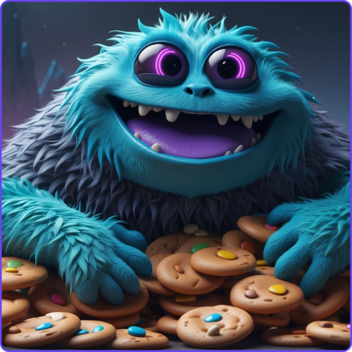 Cookie Monster square Cookie Monster square