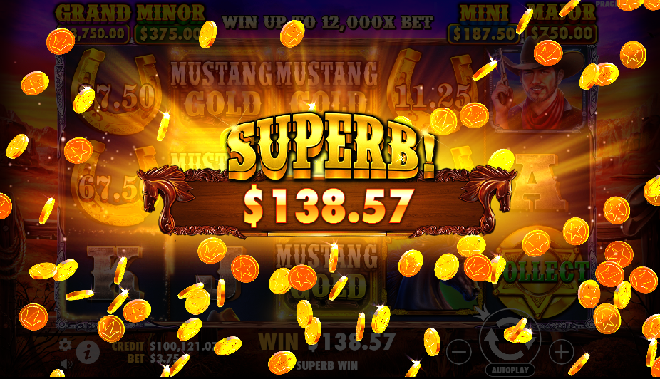 Big win Mustang Gold