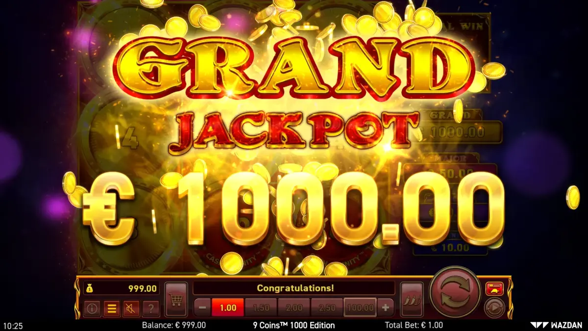 9 Coins 1000 edition slot Wazdan 1