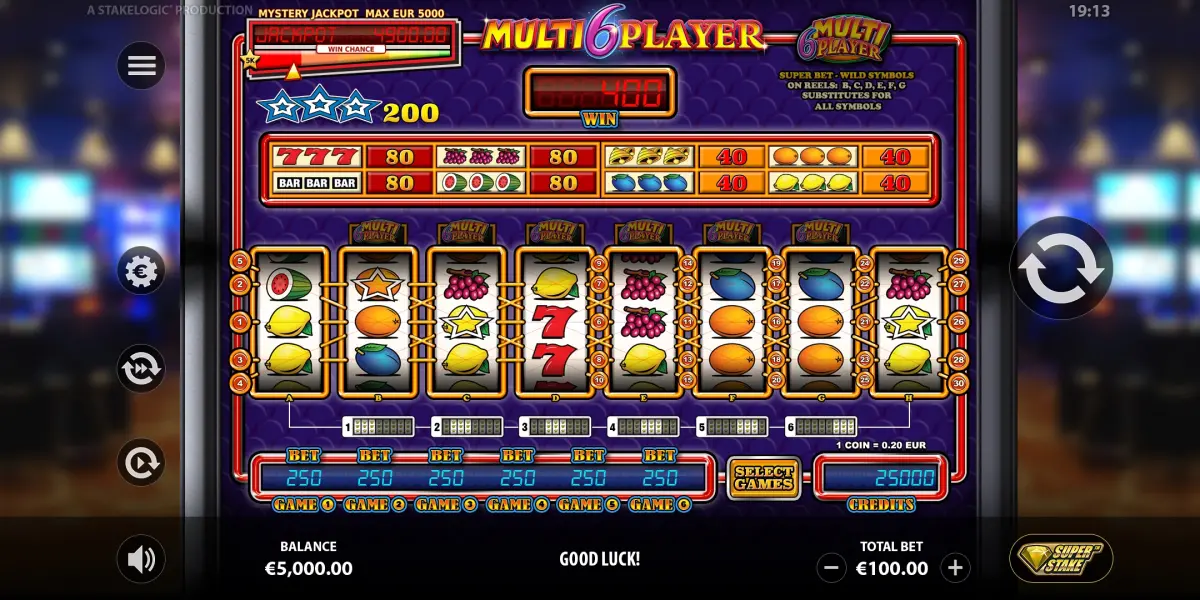 Multi6Player slot