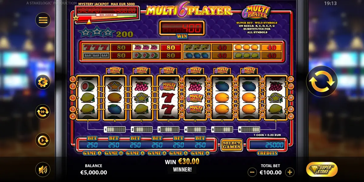 Multi6Player slot
