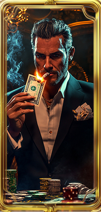 Filthy Rich burning money