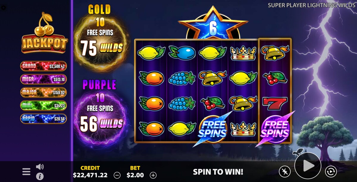 SUPER PLAYER LIGHTNING WILDS