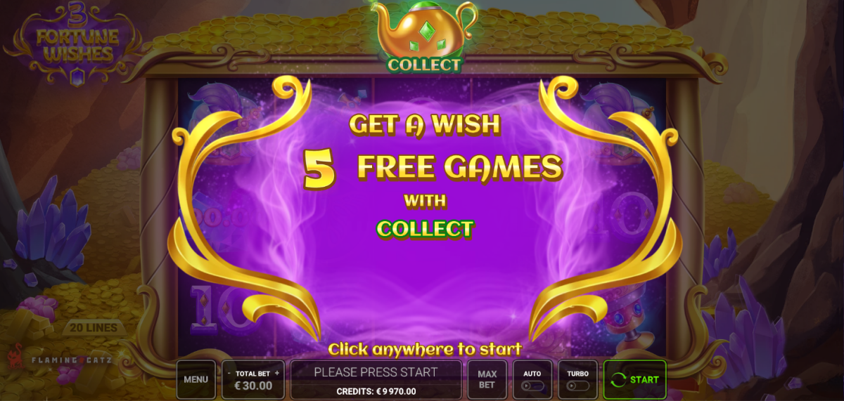 3 FORTUNE WISHES 5 FREE GAMES