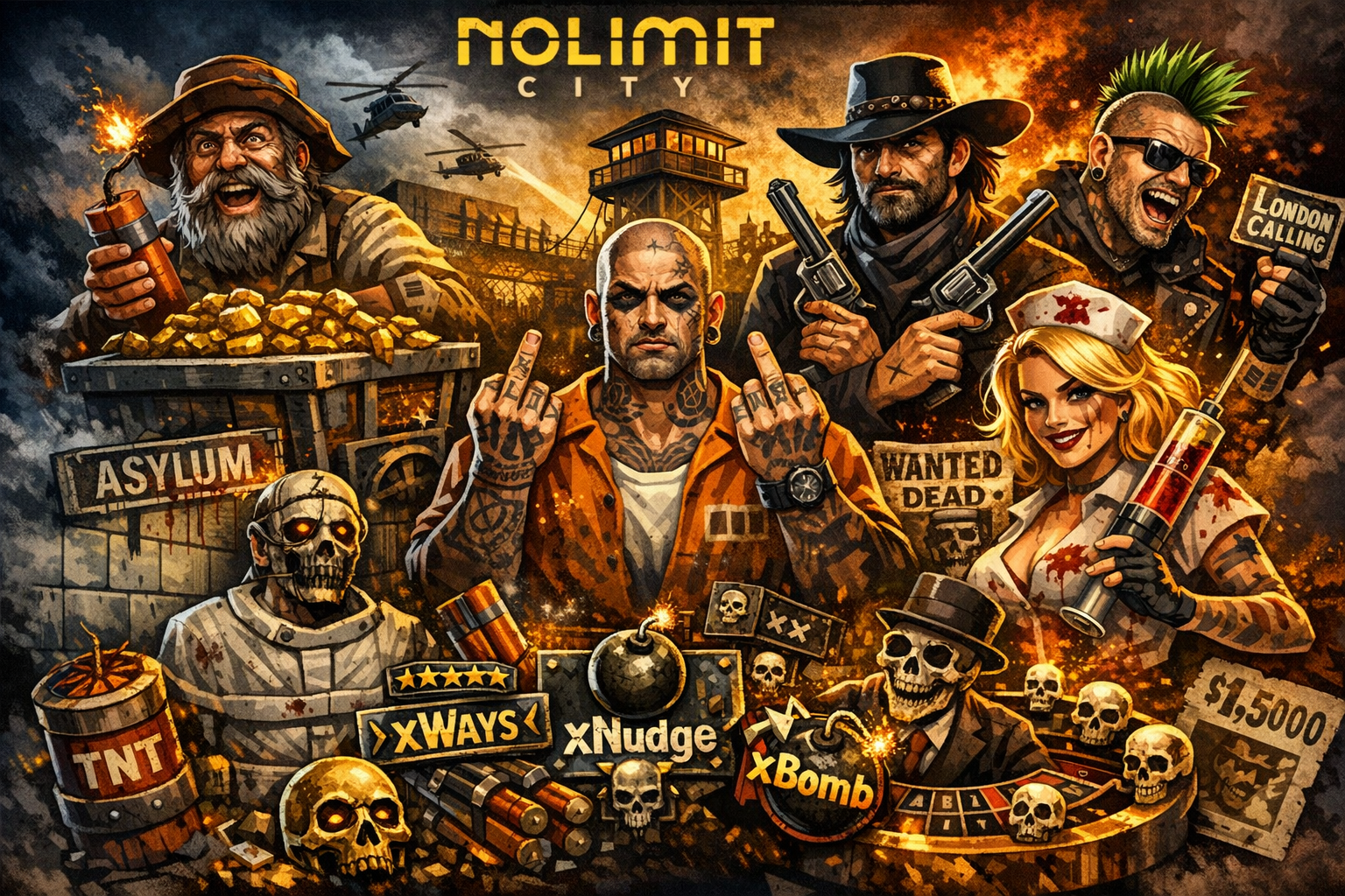 Nolimit City pelivalmistaja &ndash; rohkeat kolikkopelit ja korkean volatiliteetin kasinokokemus