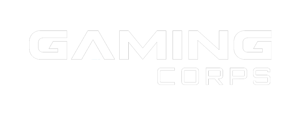 Gaming corps logo white