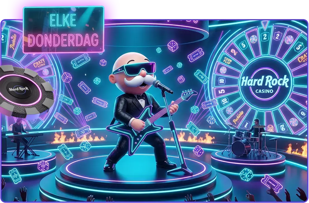 Live Casino Spotlight promotie Evolution voucher Hard Rock Casino promotion visual