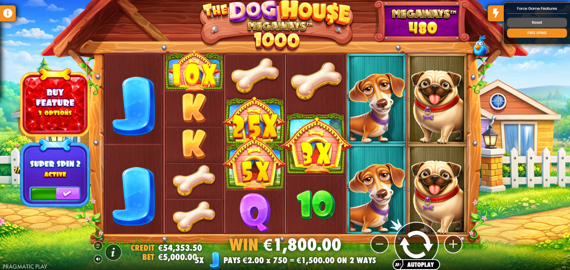 Dog House Megaways 1000 Base Game