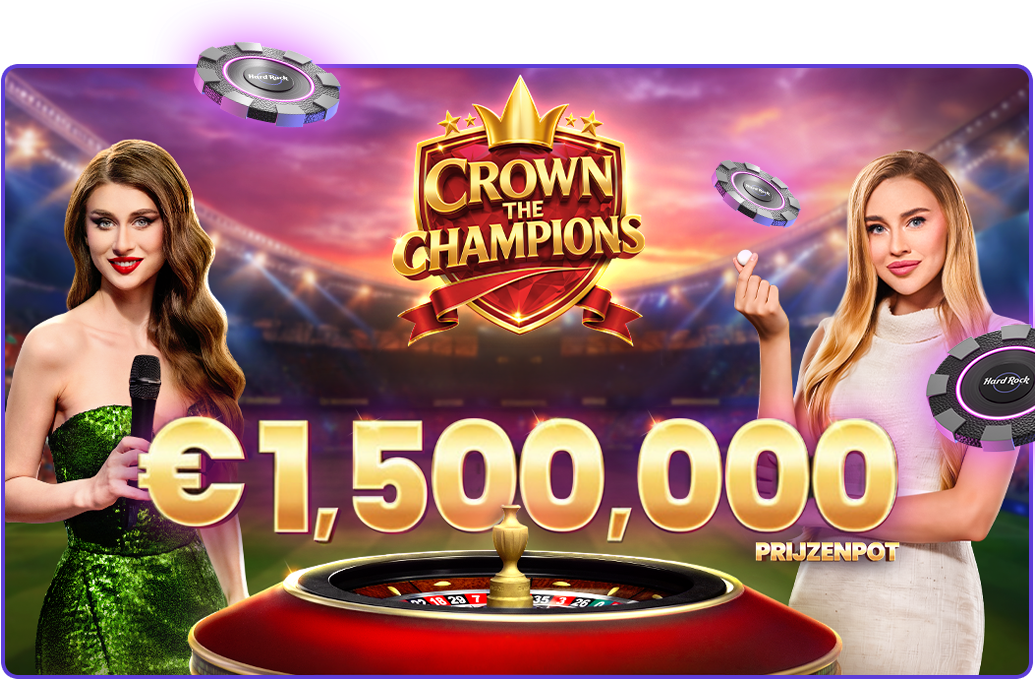 Crown the Champion - Pragmatic Play - online casino netwerk promotion Hard Rock Casino promo visual