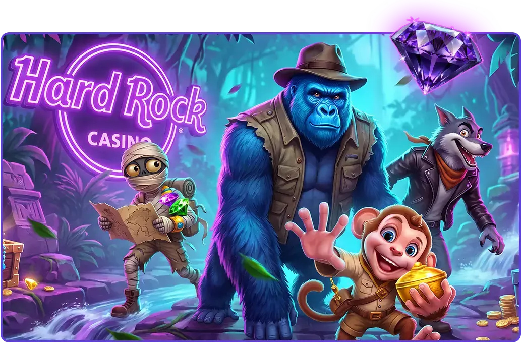 Fortune Hunters toernooi - Pragmatic Play - online casino promotion Hard Rock Casino mobile visual
