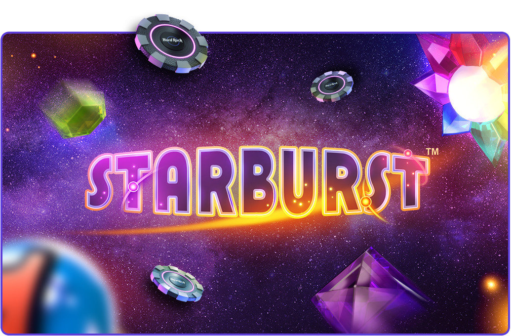 deposit & get NetEnt Starburst Hard Rock Casino promotie promo visual