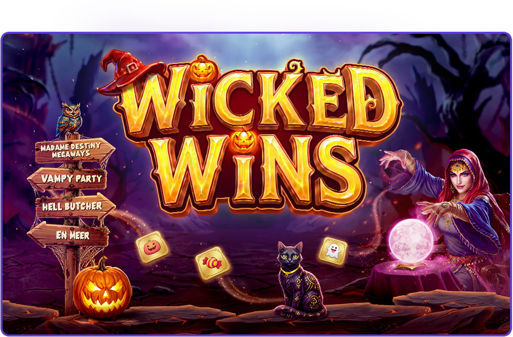 Wicked Wins - Pragmatic Play - Netwerk Promotie - Hard Rock Casino - promo visual